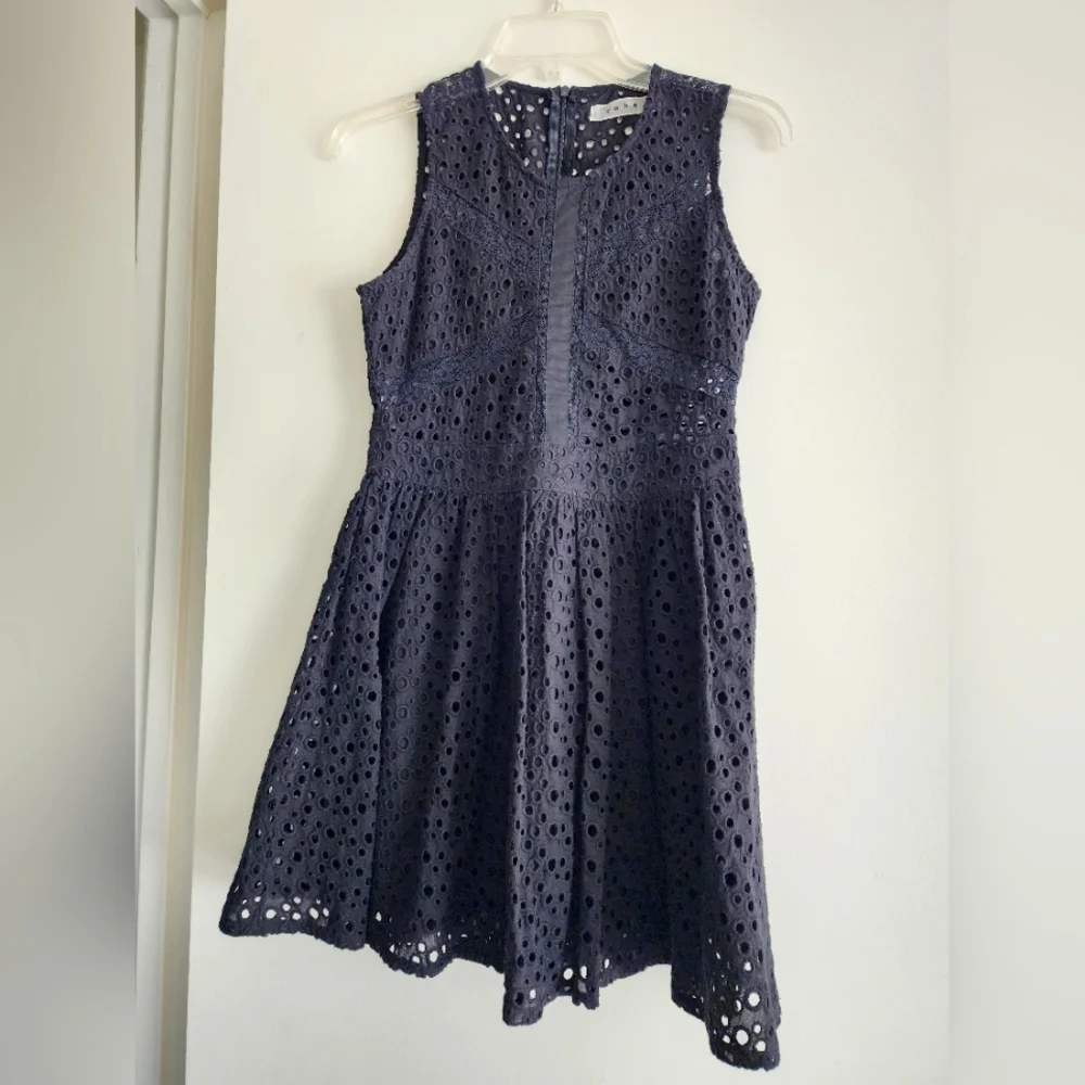 REHAB | Eyelet Dress | Black | Small - Picture 1 of 5